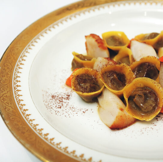 Ravioli di Finanziera e Capesante Ravioli di Finanziera e Capesante